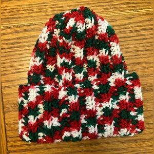 Handmade Crochet Baby Christmas Beanie